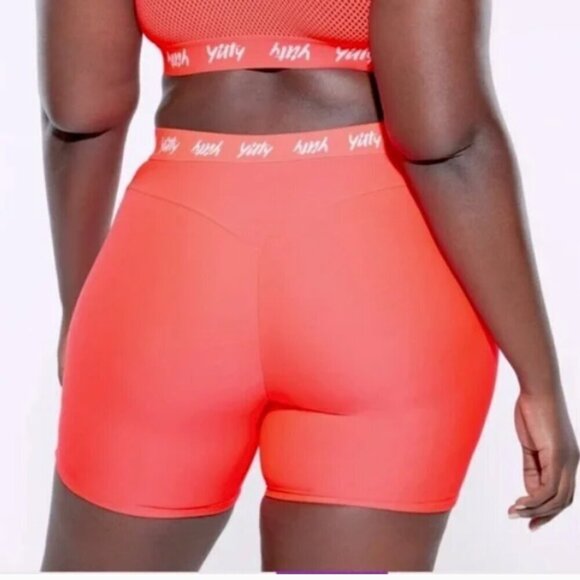 Yitty hot pink high rise biker shorts - Picture 2 of 7